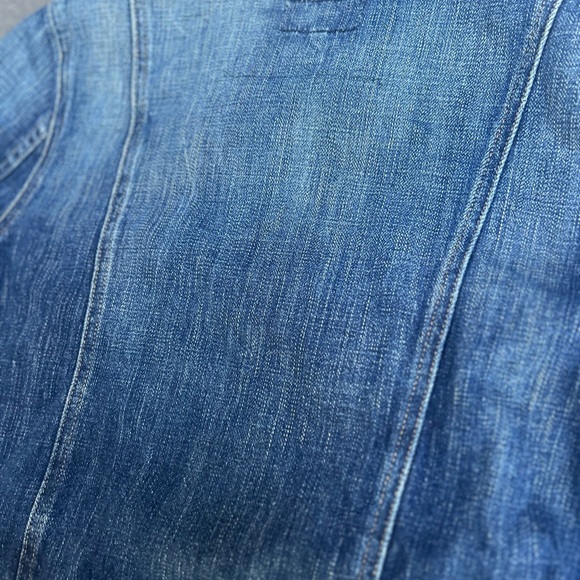 Marni x Current/Elliot Womens Dark Wash Patch Pocket Denim Jacket in size 2 - Picture 6 of 8